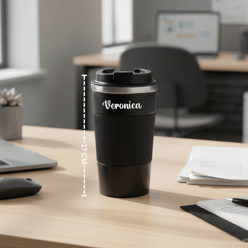 Personalized Black Long Mug