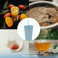 Personalized Glitter Tumbler In Two Size Long - Blue