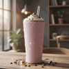 Personalized Glitter Tumbler In Two Size Long - Pink