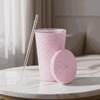 Personalized Glitter Tumbler In Two Size Short - Pink