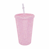 Personalized Glitter Tumbler In Two Size Short - Pink