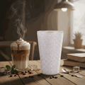 Personalized Glitter Tumbler In Two Size Short - White
