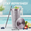 Personalized Glitter Tumbler