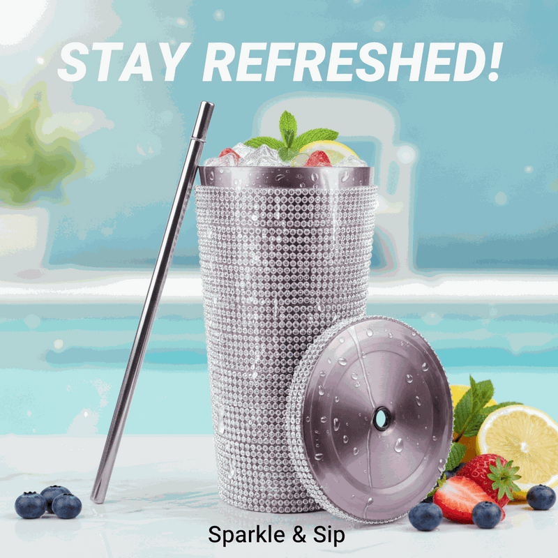 Personalized Glitter Tumbler