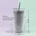 Personalized Glitter Tumbler