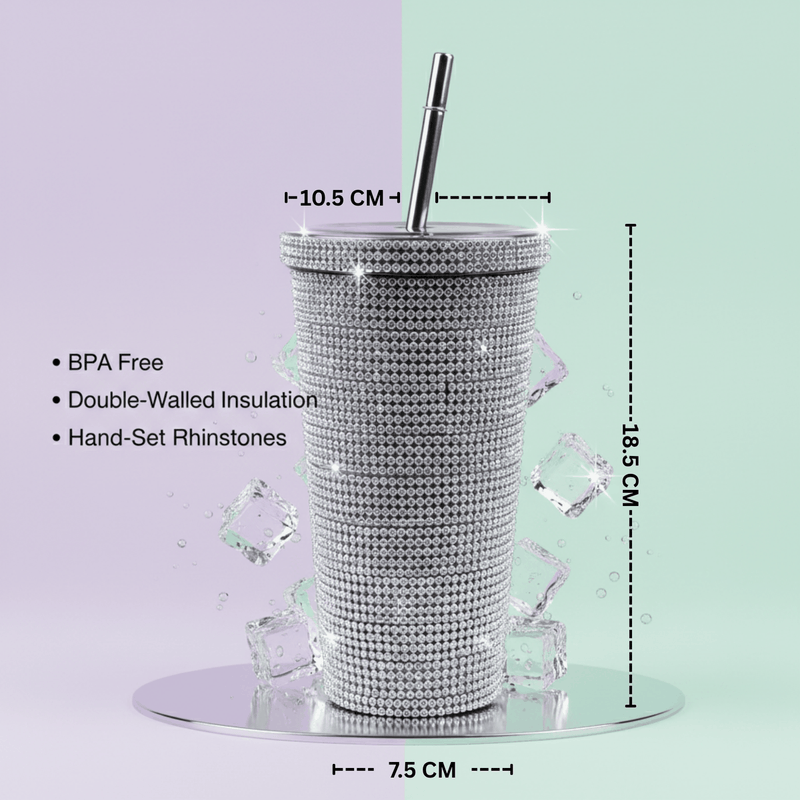 Personalized Glitter Tumbler