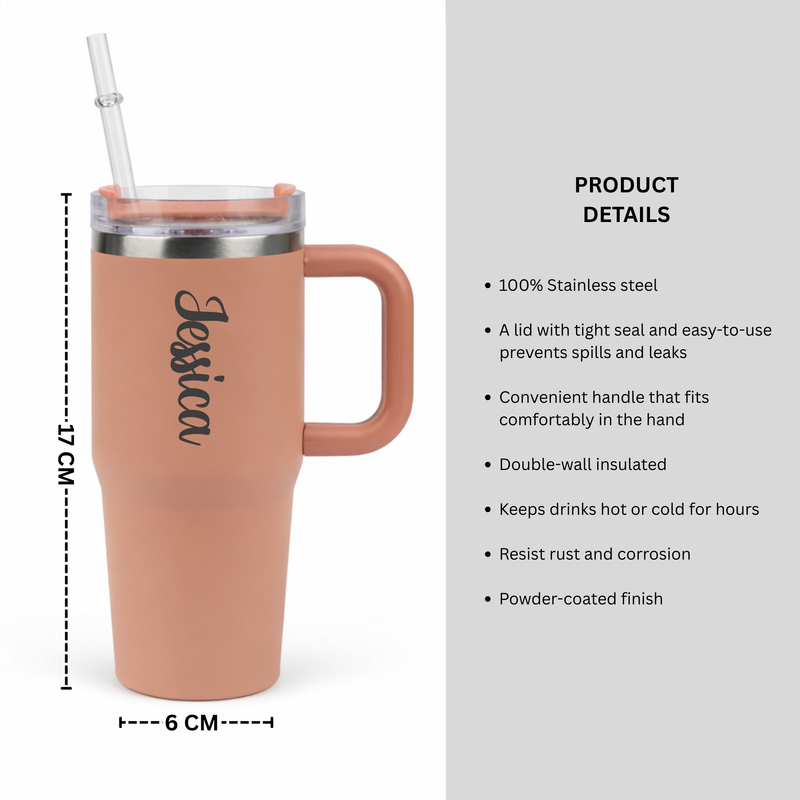 Personalized Mini Tumbler Peach