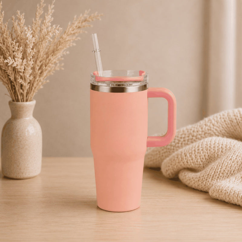 Personalized Mini Tumbler Pink Peach
