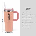Personalized Mini Tumbler Pink Peach