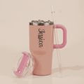 Personalized Mini Tumbler Pink Peach