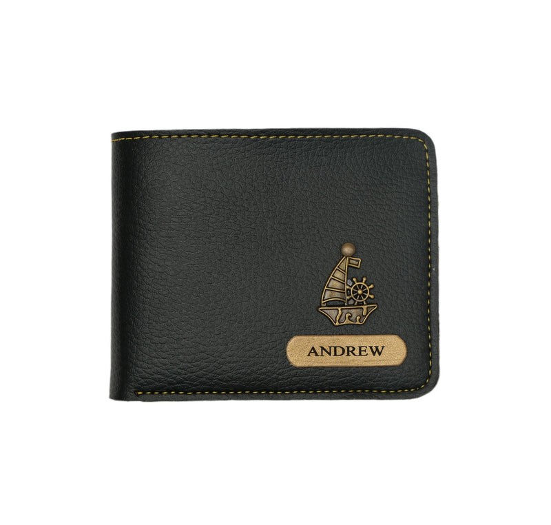 Personalized Mens Wallet - Black