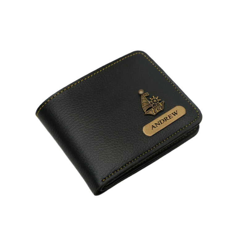 Personalized Mens Wallet - Black
