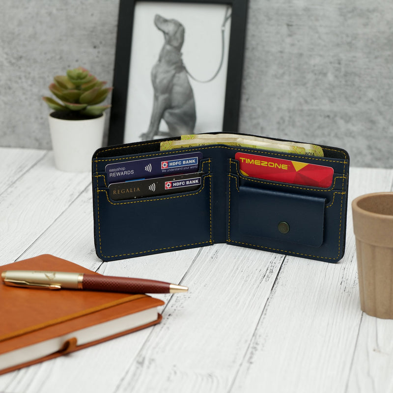 Personalized Mens Wallet - Blue