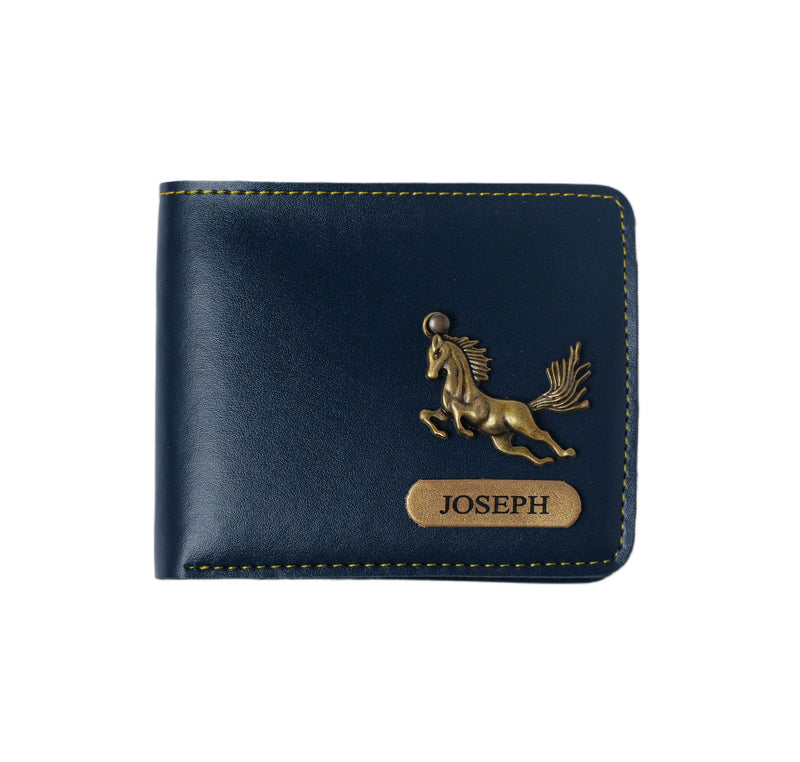 Personalized Mens Wallet - Blue