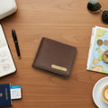 Personalized Mens Wallet - Brown