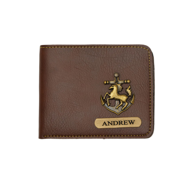 Personalized Mens Wallet - Brown