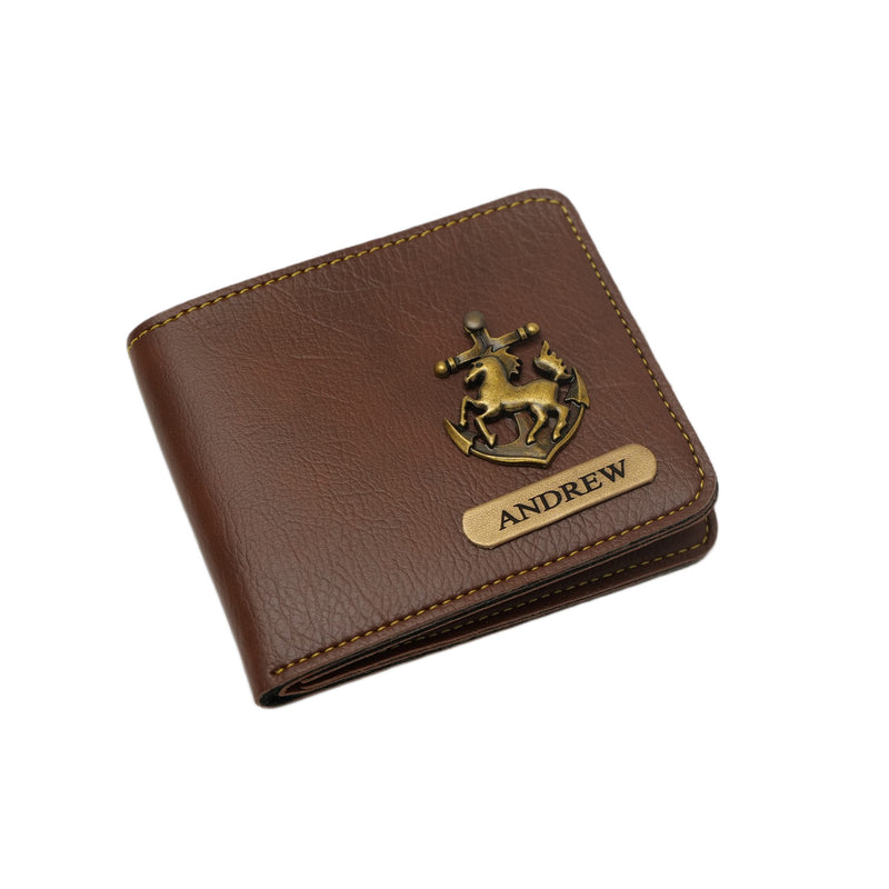 Personalized Mens Wallet - Brown