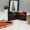 Personalized Mens Wallet - Dark Brown