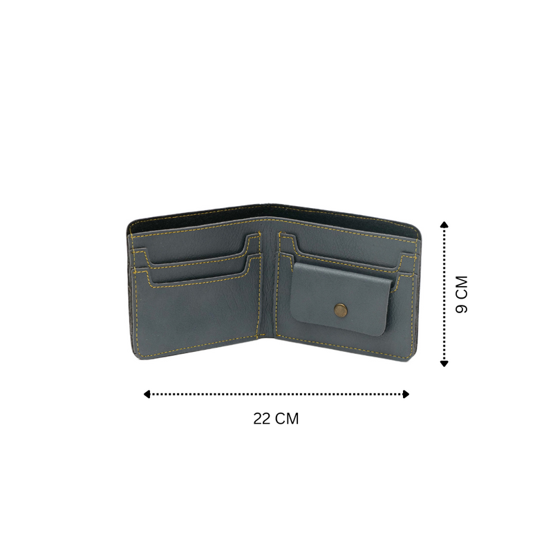Personalized Mens Wallet - Gray