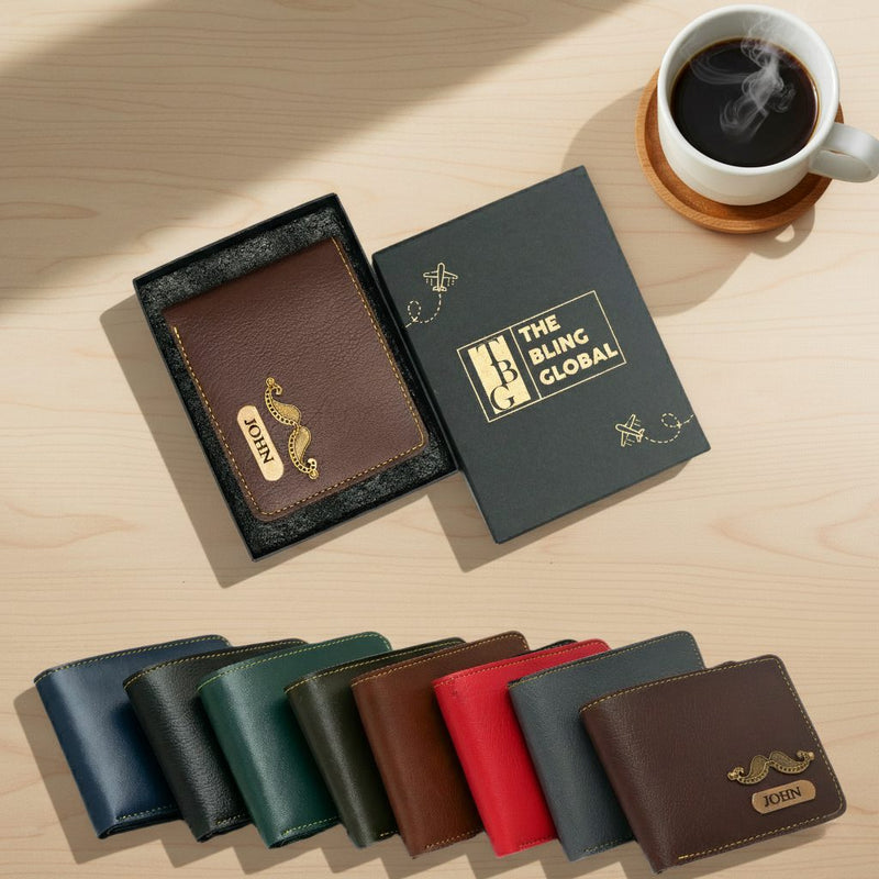 Personalized Mens Wallet - Green