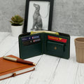 Personalized Mens Wallet - Green