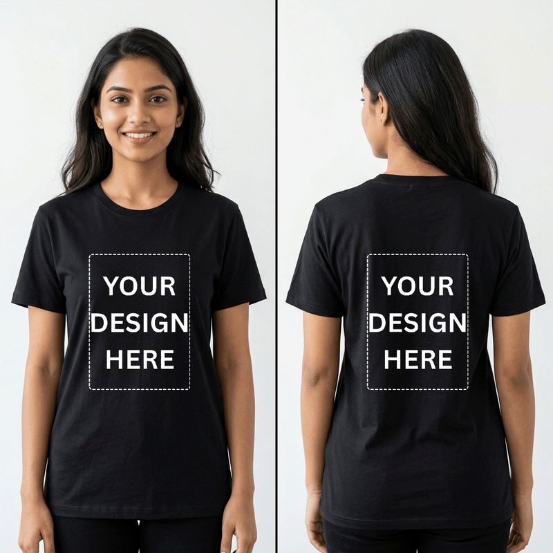 Personalized Womens T-Shirt - Black