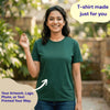 Personalized Womens T-Shirt - Bottle Green