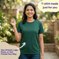 Personalized Womens T-Shirt - Bottle Green