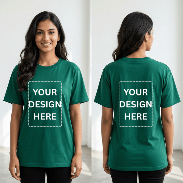 Personalized Womens T-Shirt - Bottle Green