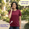 Personalized Womens T-Shirt - Maroon