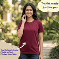 Personalized Womens T-Shirt - Maroon