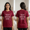 Personalized Womens T-Shirt - Maroon