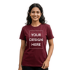 Personalized Womens T-Shirt - Maroon