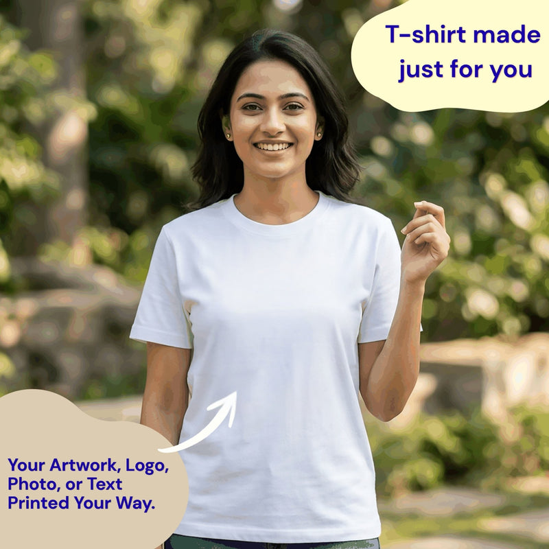 Personalized Womens T-Shirt - White