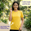 Personalized Womens T-Shirt - Yellow
