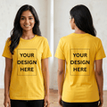 Personalized Womens T-Shirt - Yellow