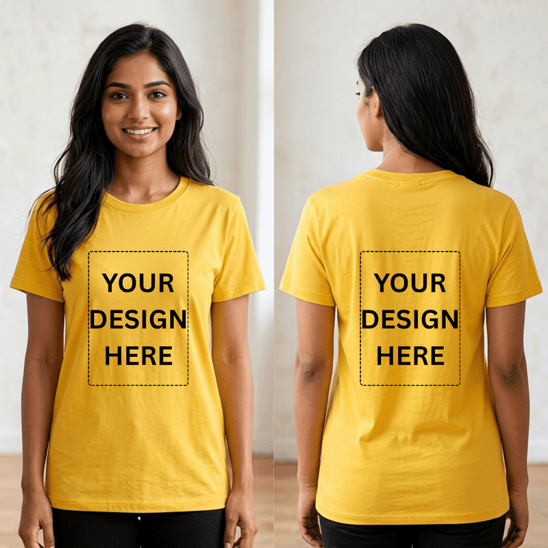 Personalized Womens T-Shirt - Yellow
