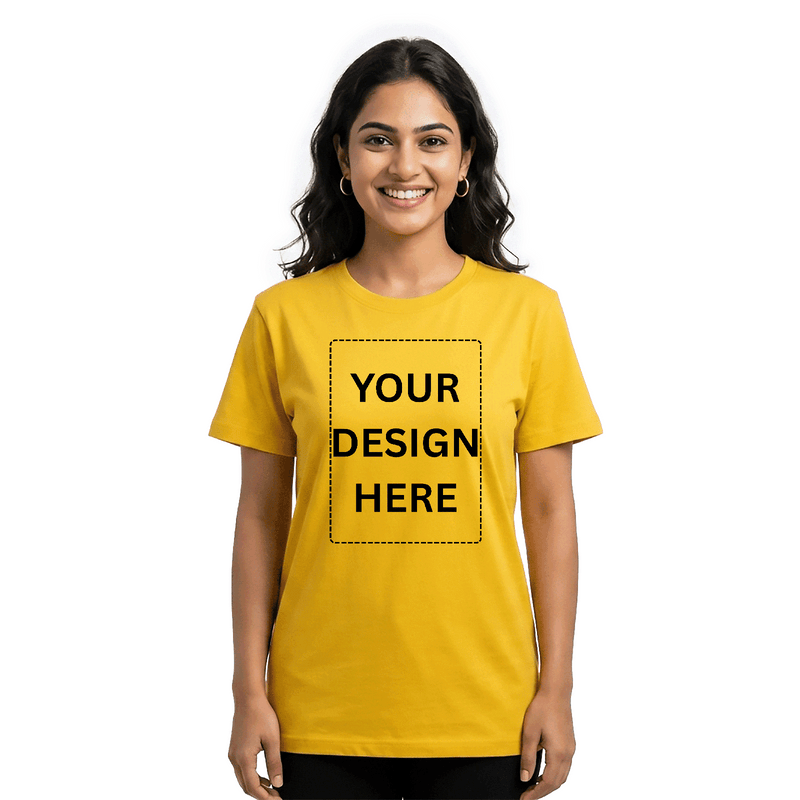 Personalized Womens T-Shirt - Yellow