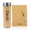 Personalized 3-in-1 Bamboo Set Pen, Diary, Bottle