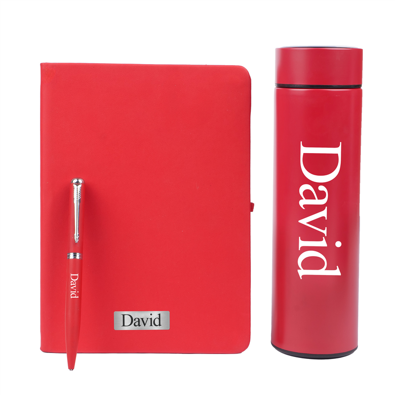 Personalized Bottle Diary Pen Corporate Gift Set