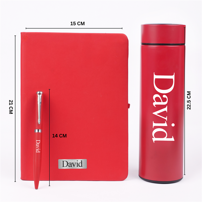 Personalized Bottle Diary Pen Corporate Gift Set