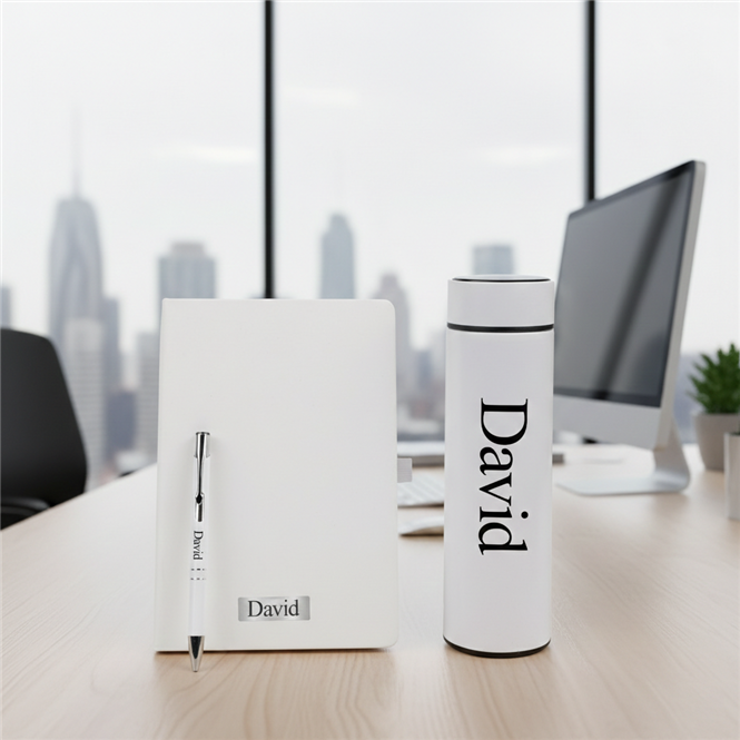 Personalized Bottle Diary Pen Corporate Gift Set