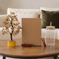Personalized Brown Diary, Lucky Tree and Tumbler Gift Set