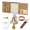 Personalized Brown Diary, Lucky Tree and Tumbler Gift Set