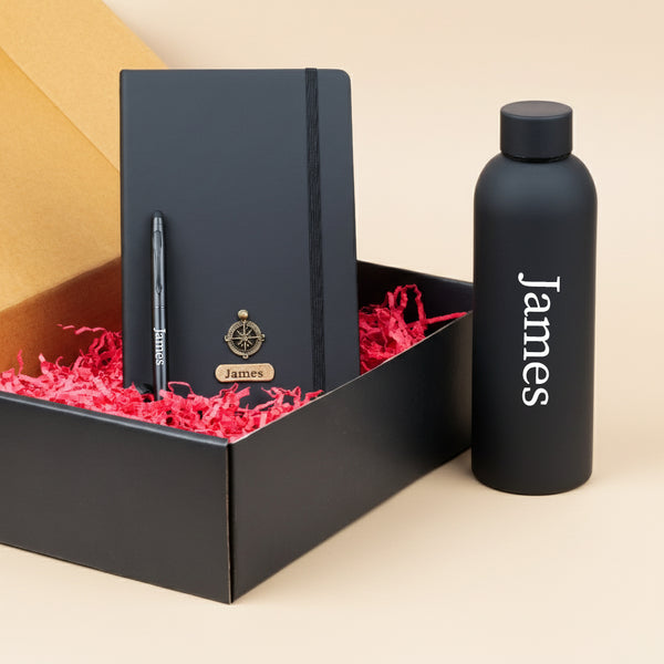 Personalized Diary Bottle Pen Corporate Gift Set