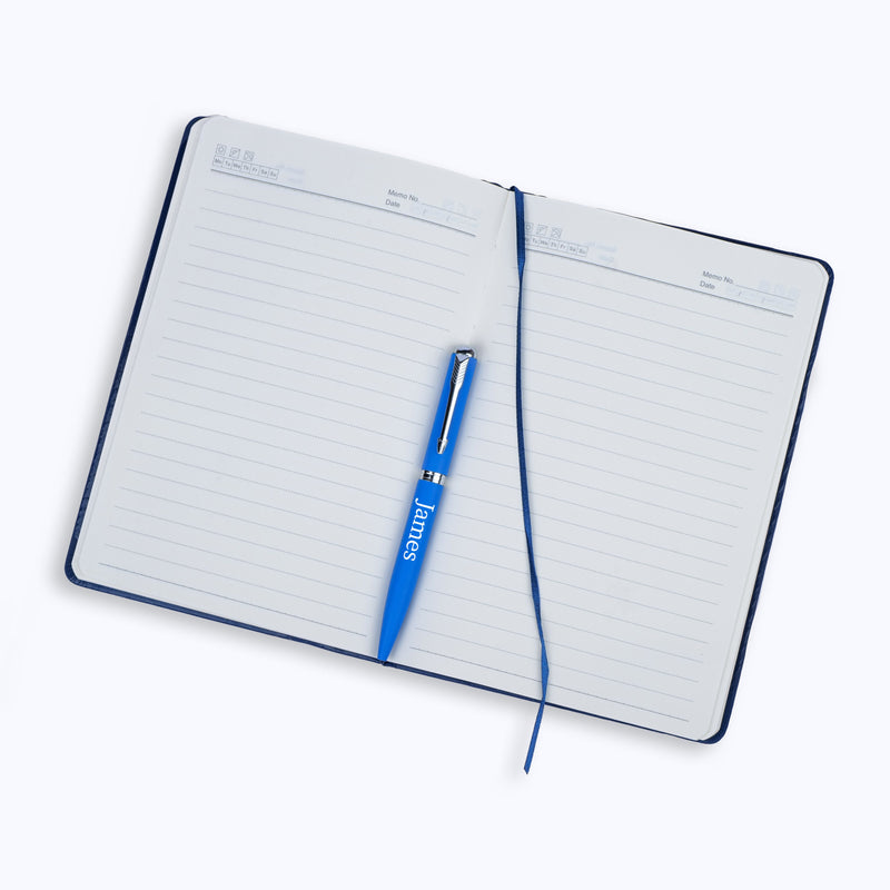 Personalized Diary Bottle Pen Corporate Gift Set
