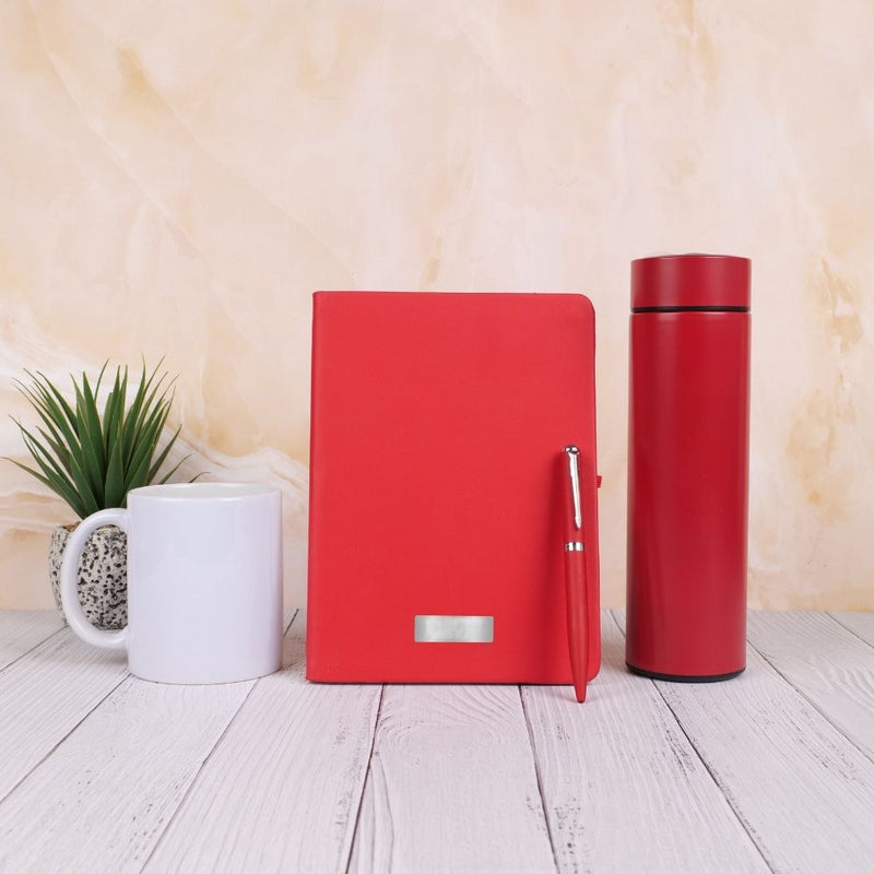 Personalized Diary, Pen, Bottle and Coffee Mug Corporate Gift Set