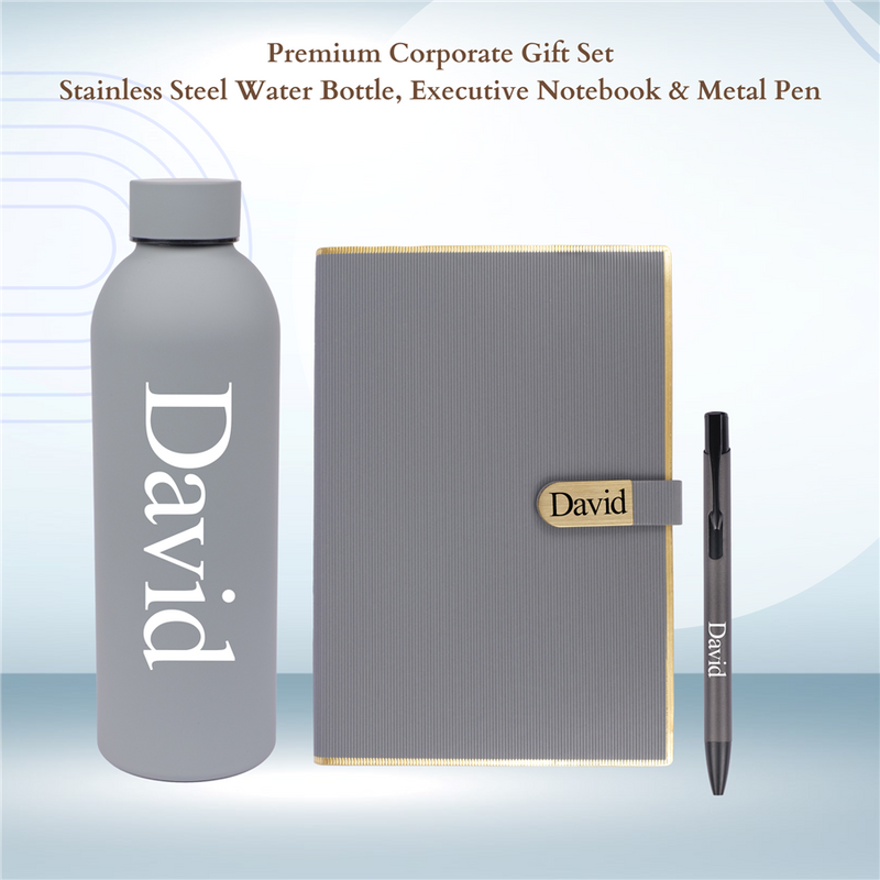 Personalized Diary Pen Bottle Corporate Gift Set