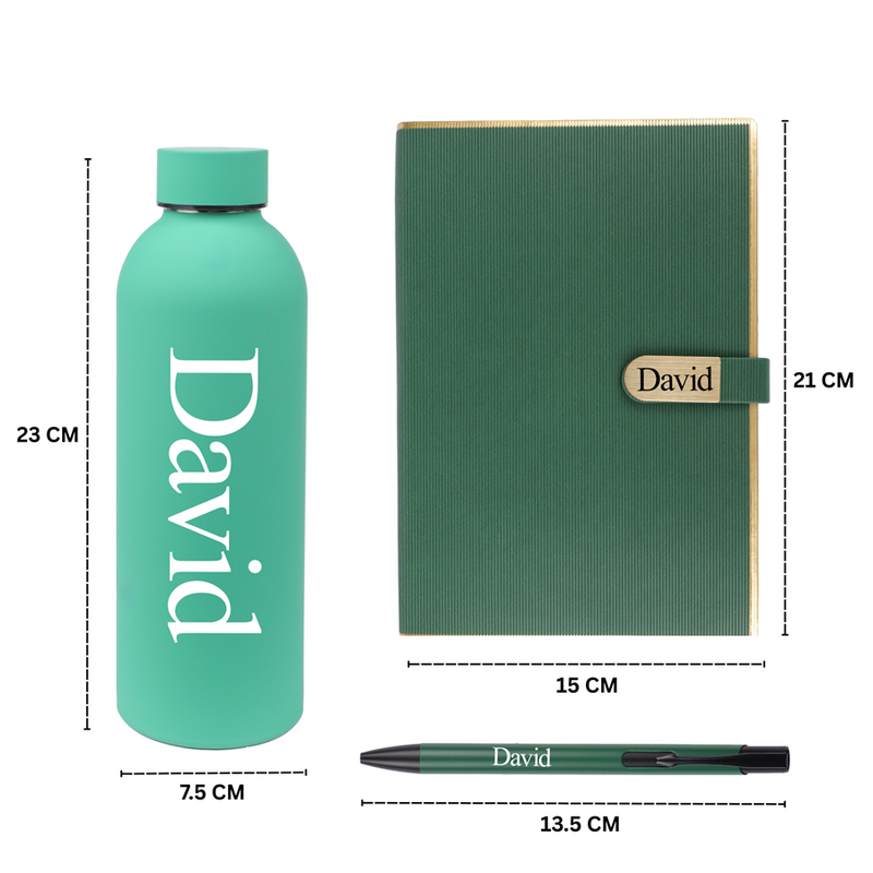 Personalized Diary Pen Bottle Corporate Gift Set