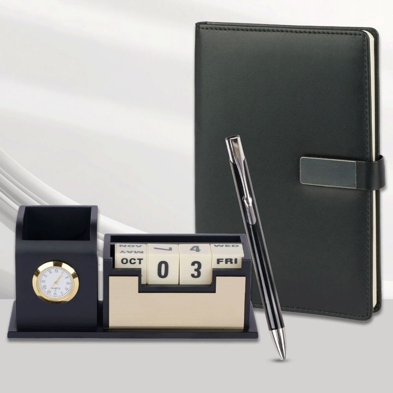 Personalized Diary, Pen Holder and Pen Corporate Gift Set